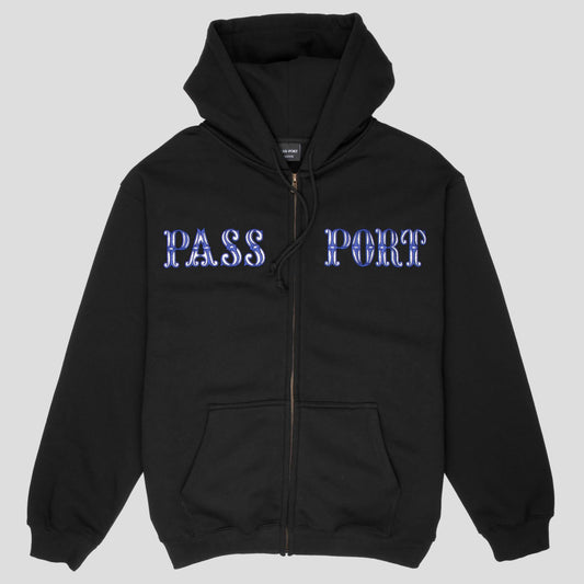 Pass~Port Glint Zip Hoodie Black