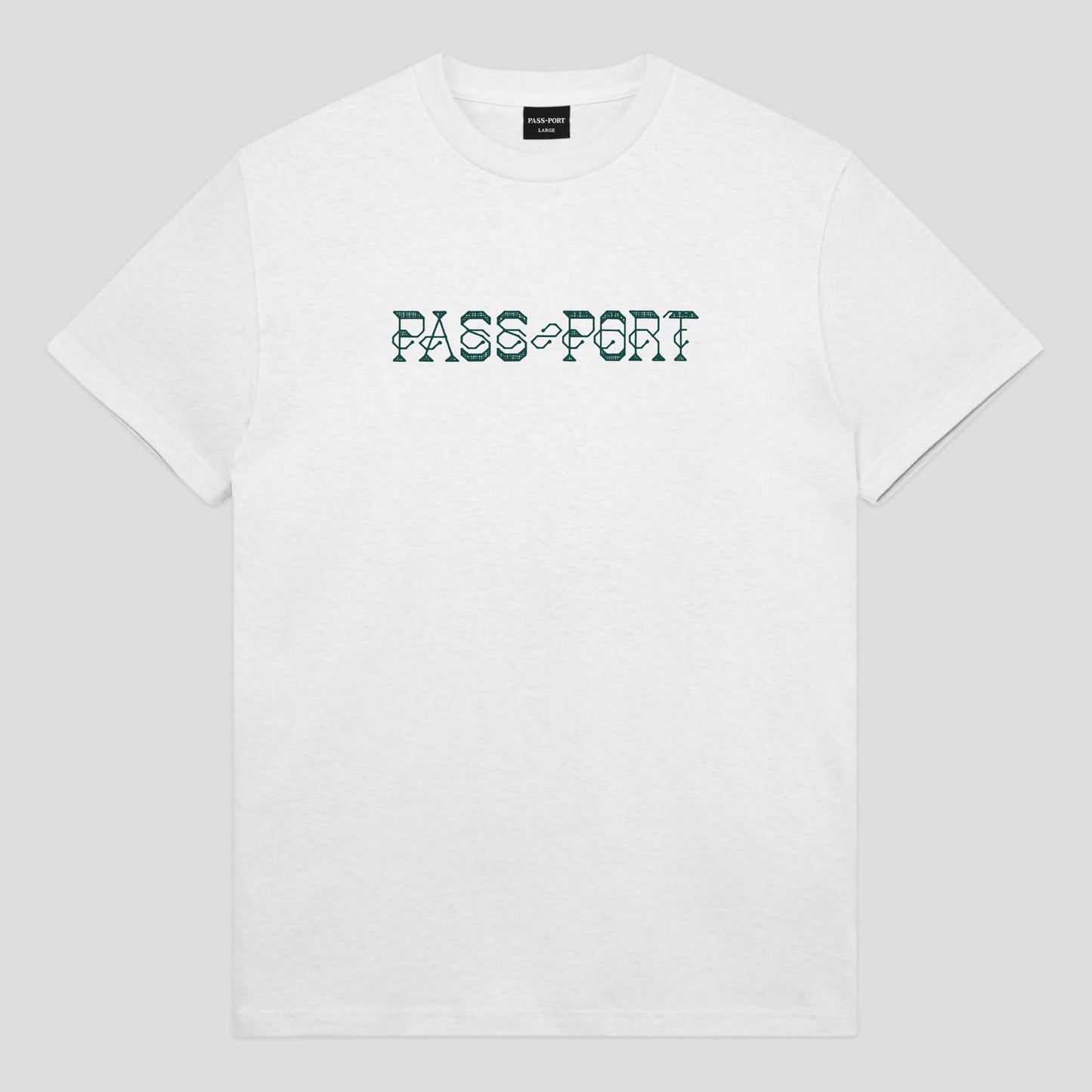 Pass~Port Needlework T-Shirt White