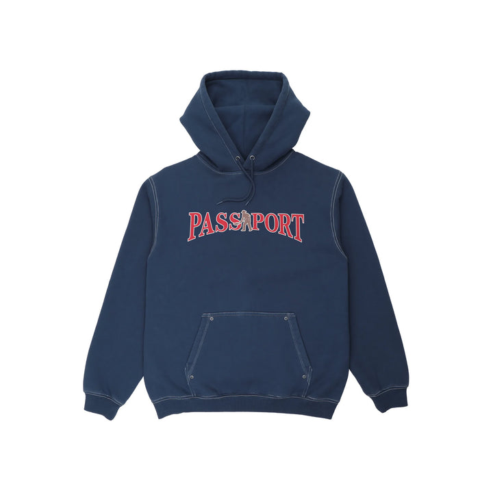 Pass~Port Official Contrast Hoodie Washed Navy
