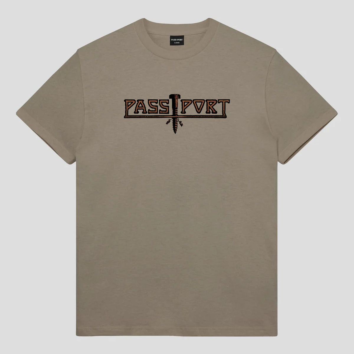 Pass~Port Screwed T-Shirt Khaki