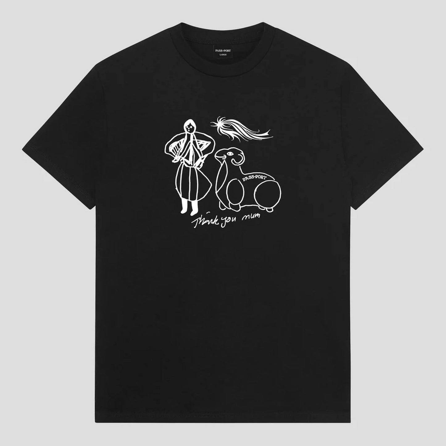 Pass~Port Thank You Mum T-Shirt Black