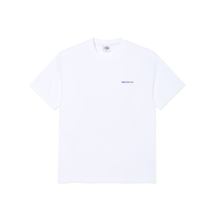 Polar Contrast T-Shirt Doodle White Ultramarine