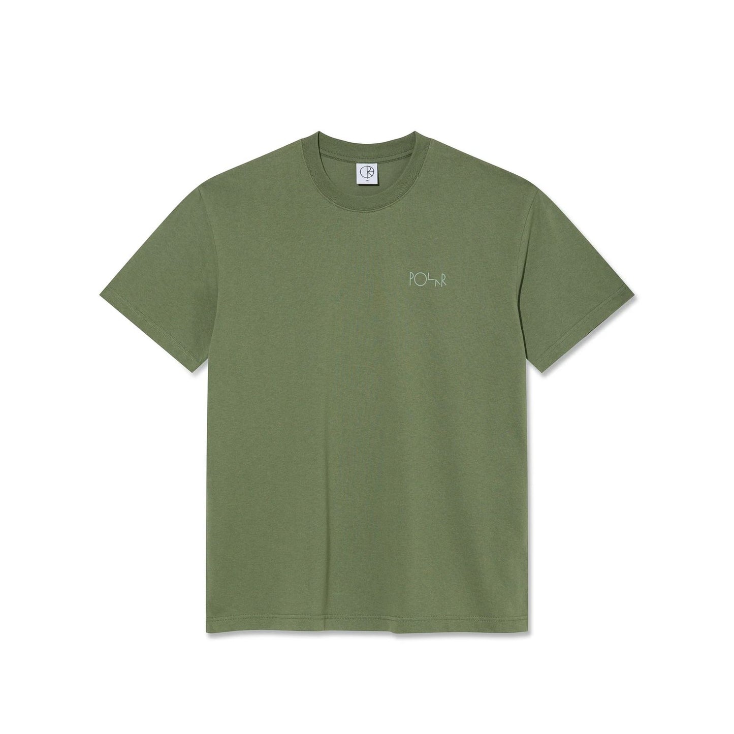 Polar Contrast T-Shirt Stroke Logo Moss Green