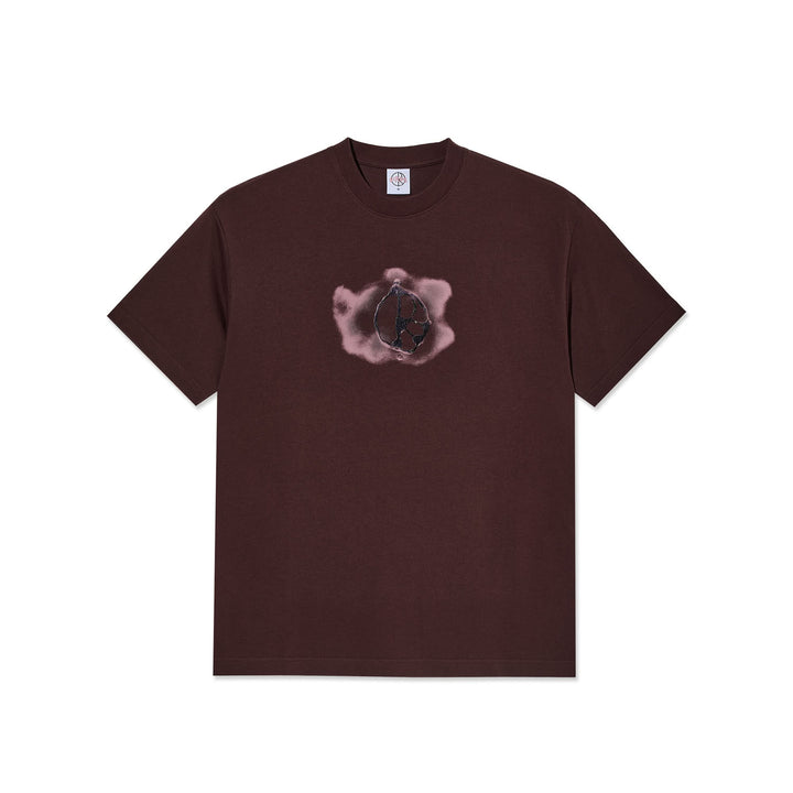 Polar Metal Logo T-Shirt Washed Bordeaux