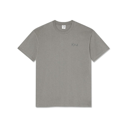 Polar Contrast T-Shirt Stroke Logo Gray