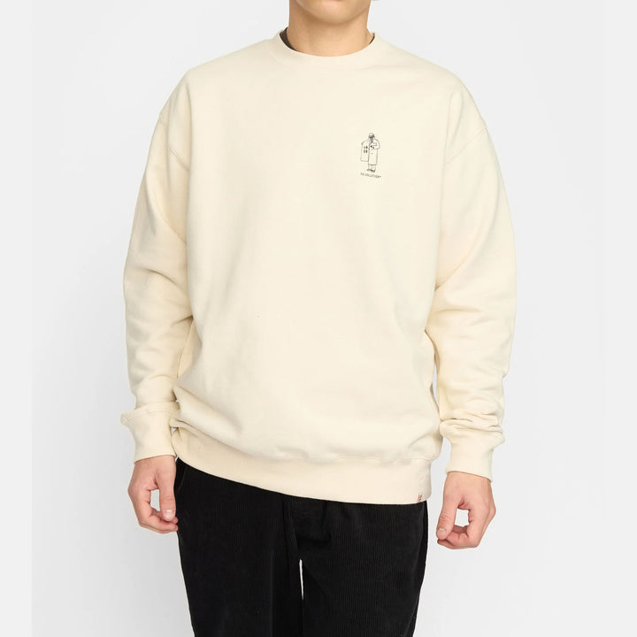 Revolution Printed DEA Sweatshirt Off White