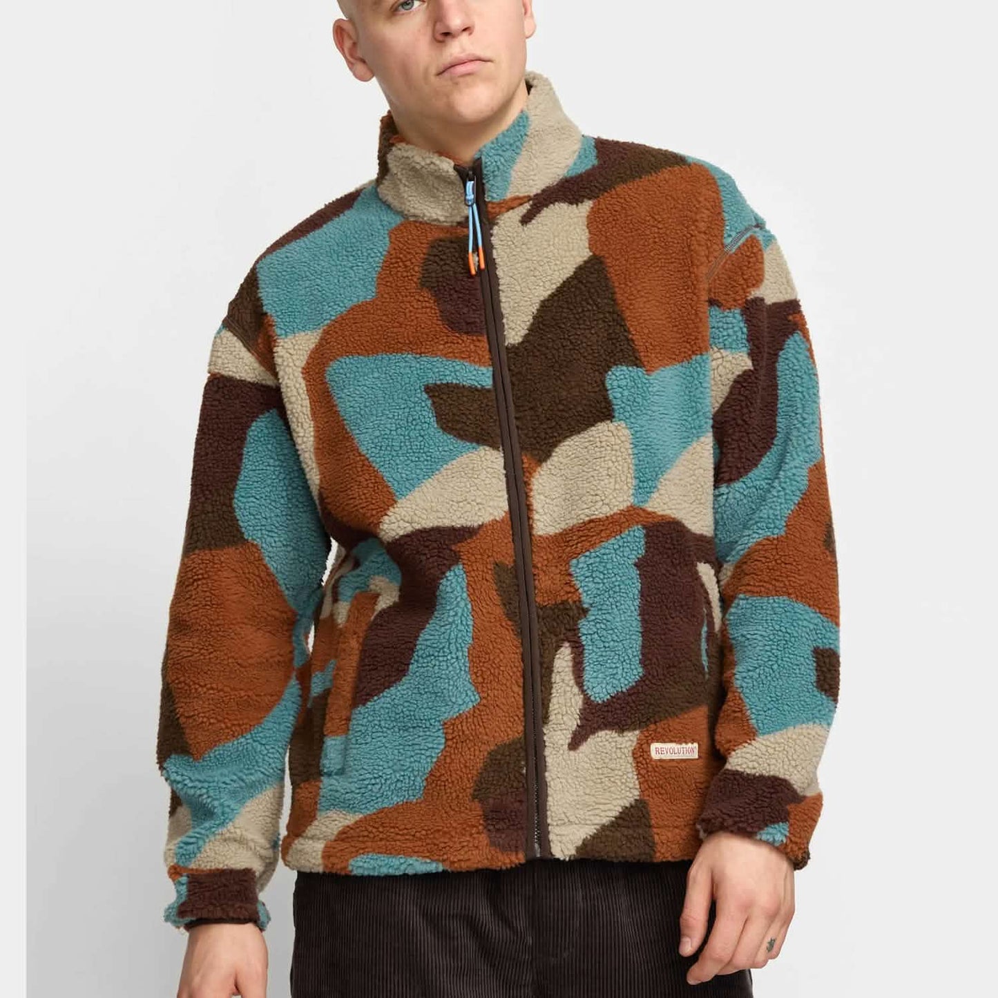 Revolution Printed Teddy 7023 Jacket Brown