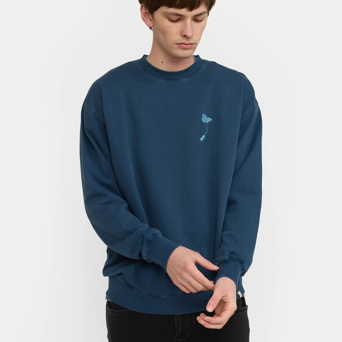 Revolution Printed TUN Sweatshirt Dark Blue