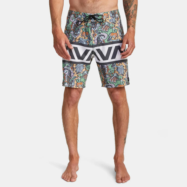 RVCA VA Banded Trunk Boardshorts Spinach 32