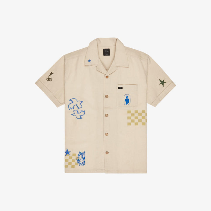 RVCA Antonia Figueiredo Elements Shirt Moonbeam