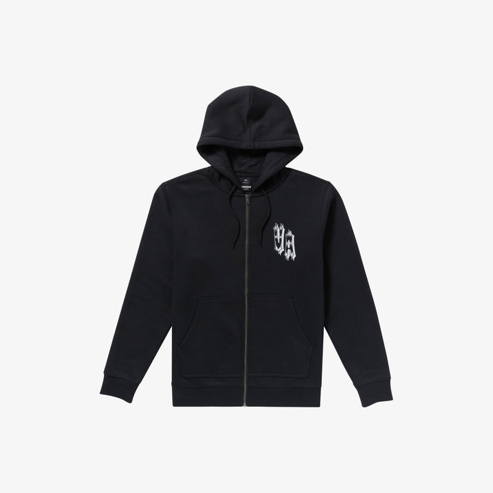 RVCA Benj Tiger Eyes Zip-Up Hoodie Black