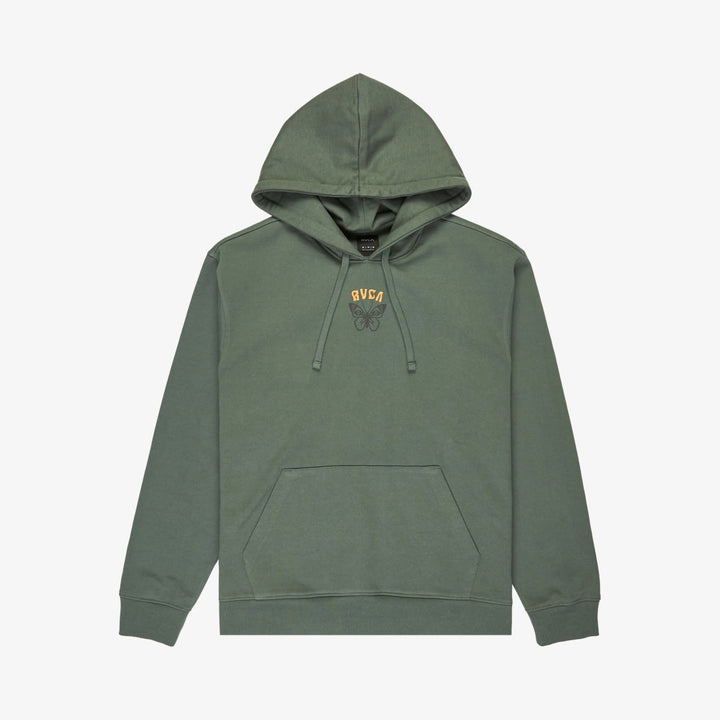 RVCA Butterfly Poster Hoodie Balsam Green