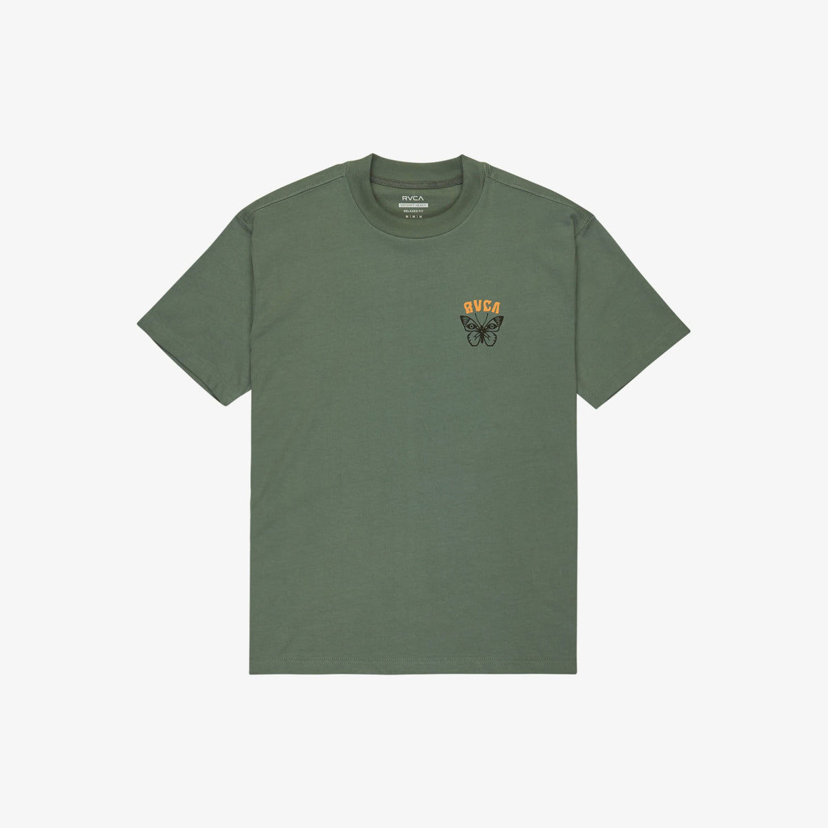 RVCA Butterfly Poster T-Shirt Balsam Green