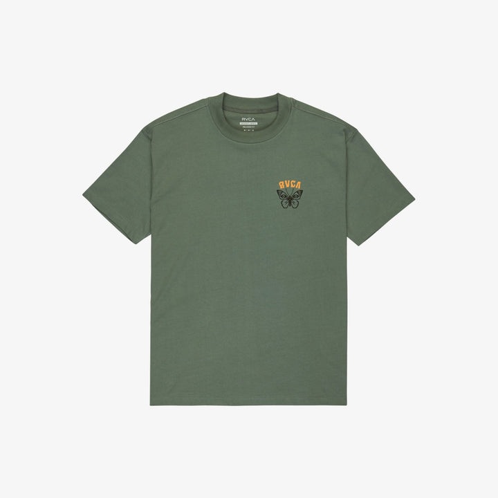 RVCA Butterfly Poster T-Shirt Balsam Green