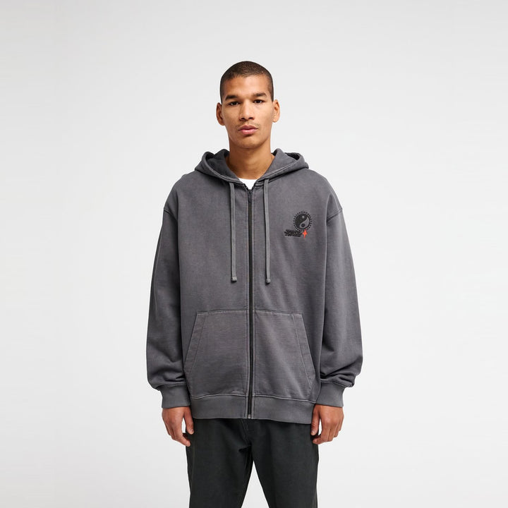 RVCA Dalas Balance Zip Hoodie Washed Black