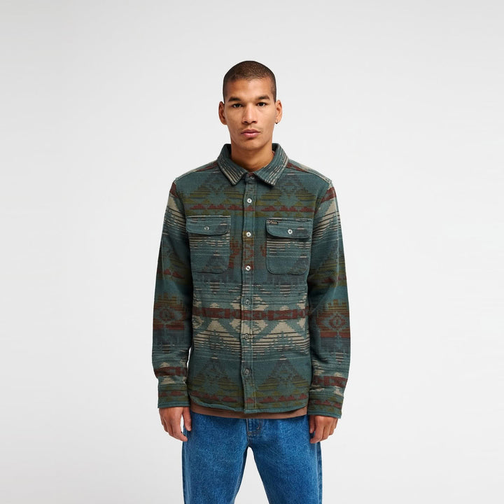 RVCA Dayshift Blanket Flannel Shirt Hunter Green