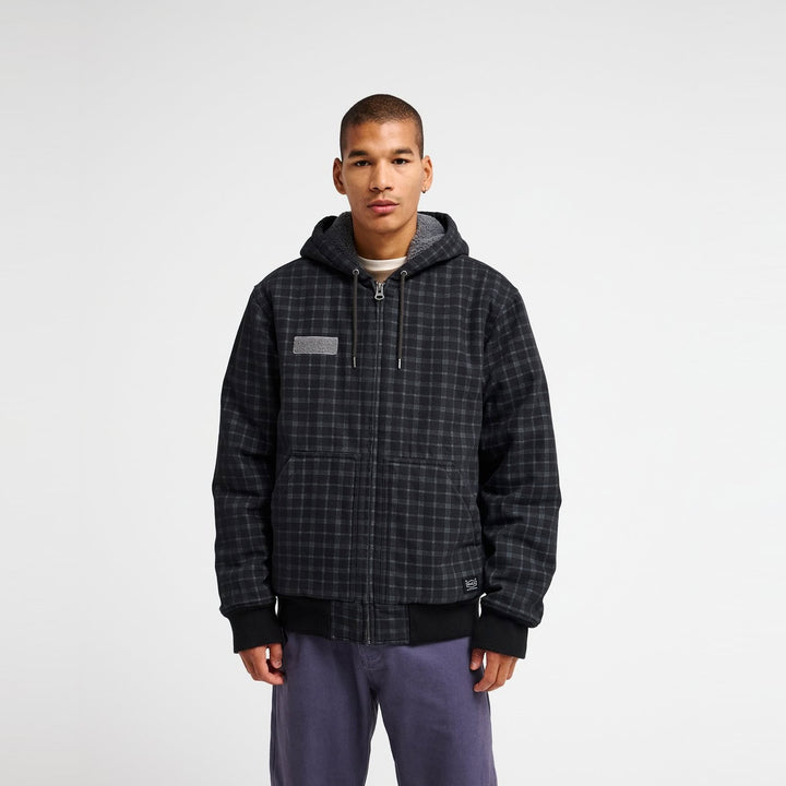 RVCA Fallout Hooded Jacket Smoke
