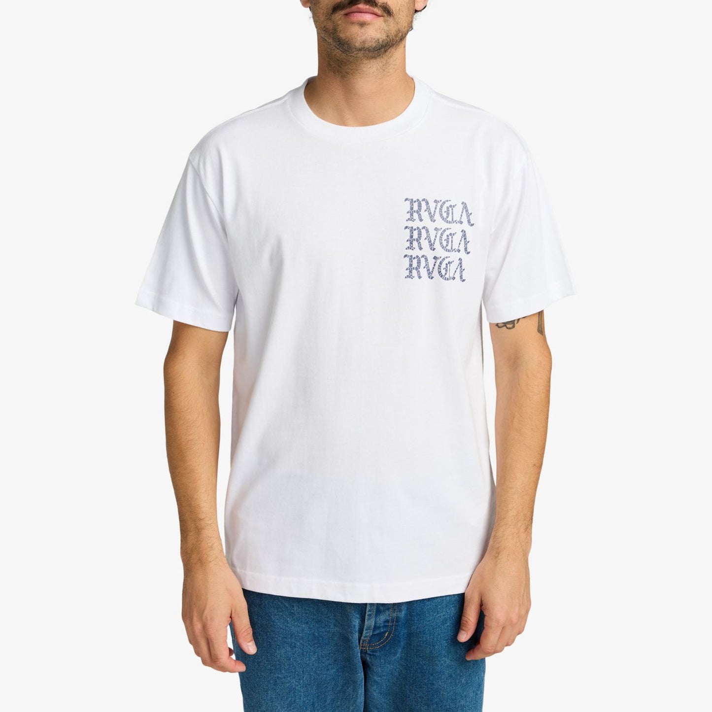 RVCA Iron On T-Shirt White