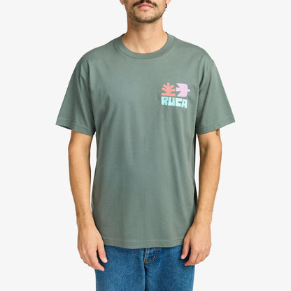 RVCA Mosaic T-Shirt Balsam Green