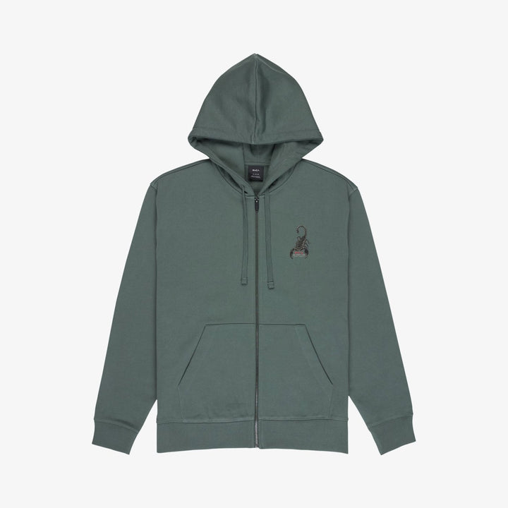 RVCA Scorpo Zip Hoodie Balsam Green