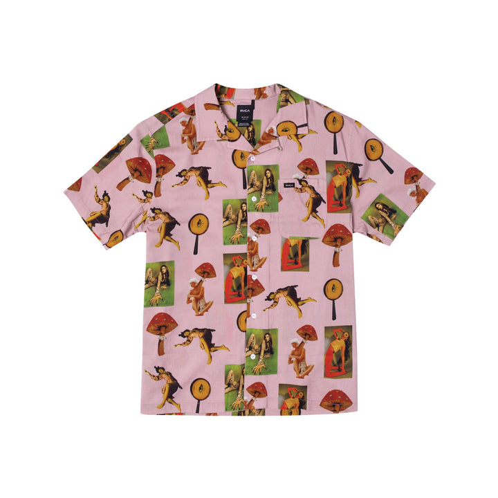 RVCA Trippy Dana Shirt Pale Mauve M