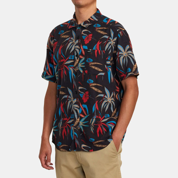 RVCA Will Travel Shirt Black