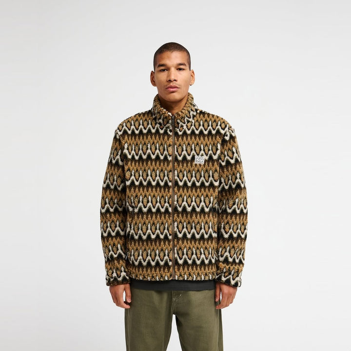 RVCA Winston Sherpa Jacket Bombay Brown