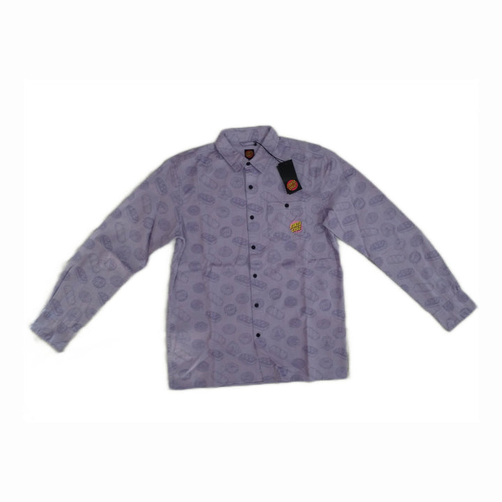 Santa Cruz McCoy Donut Dog Shirt Digital Lavender L