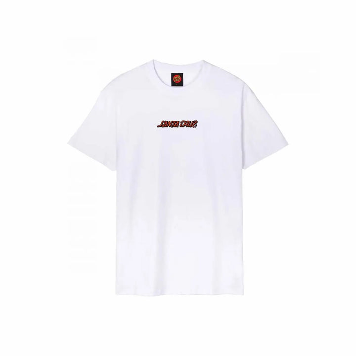 Santa Cruz Roskopp Monster Strip T-Shirt White