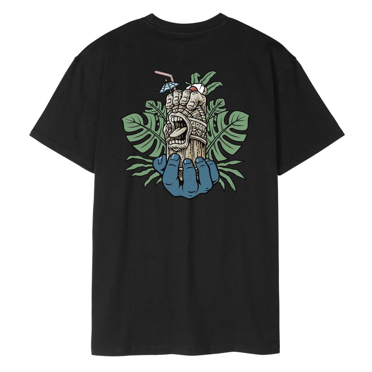 Santa Cruz Tiki Hand Strip T-Shirt