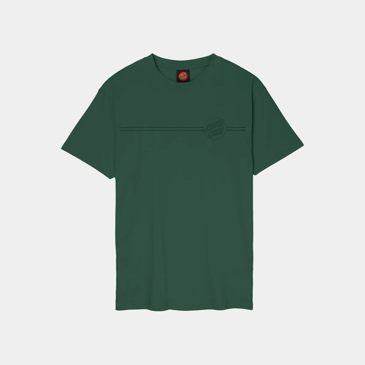 Santa Cruz Tonal Opus Dot Stripe T-Shirt Kale