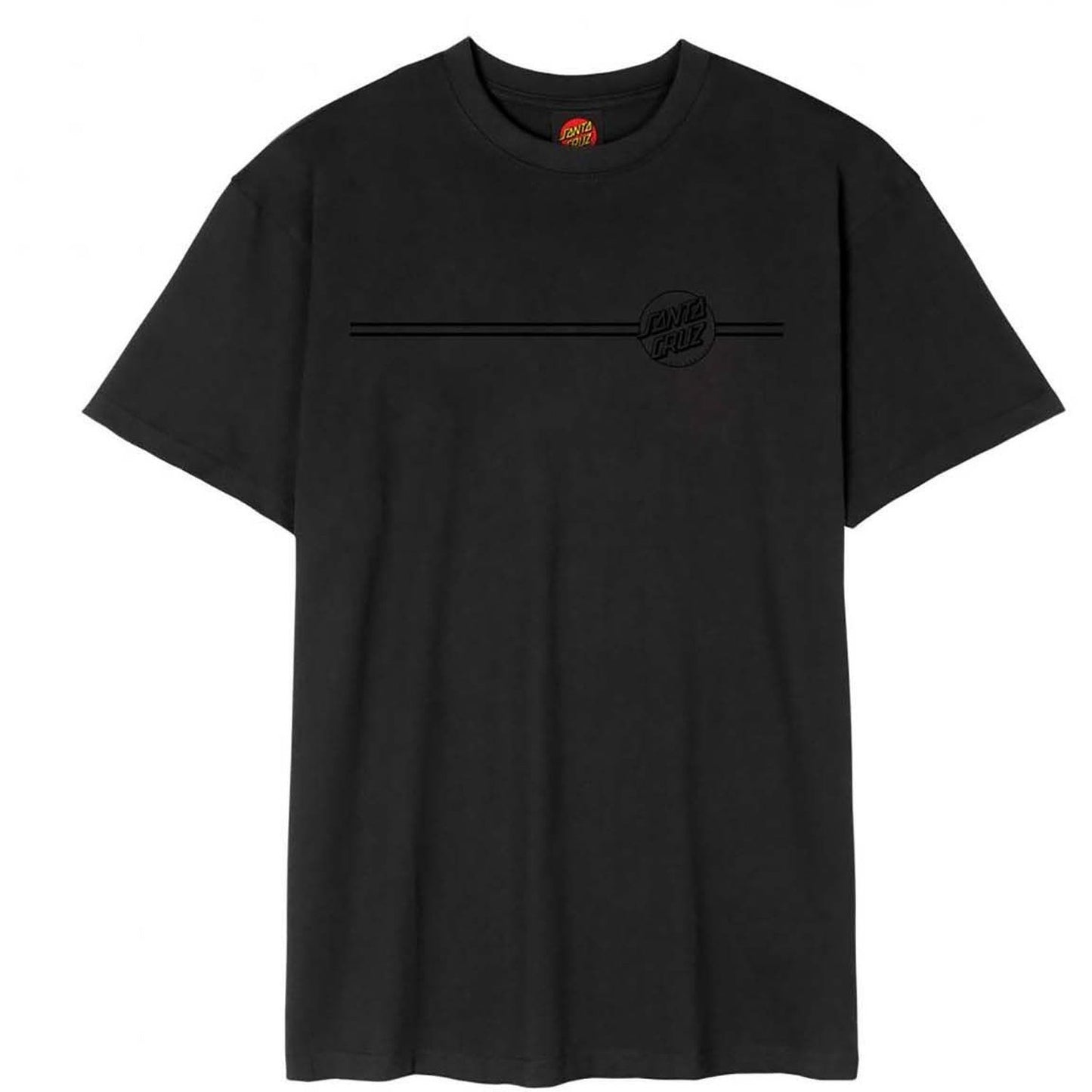 Santa Cruz Tonal Opus Dot Stripe T-Shirt Black