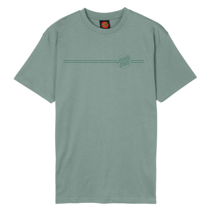 Santa Cruz Tonal Opus Dot Stripe T-Shirt Moon Rock