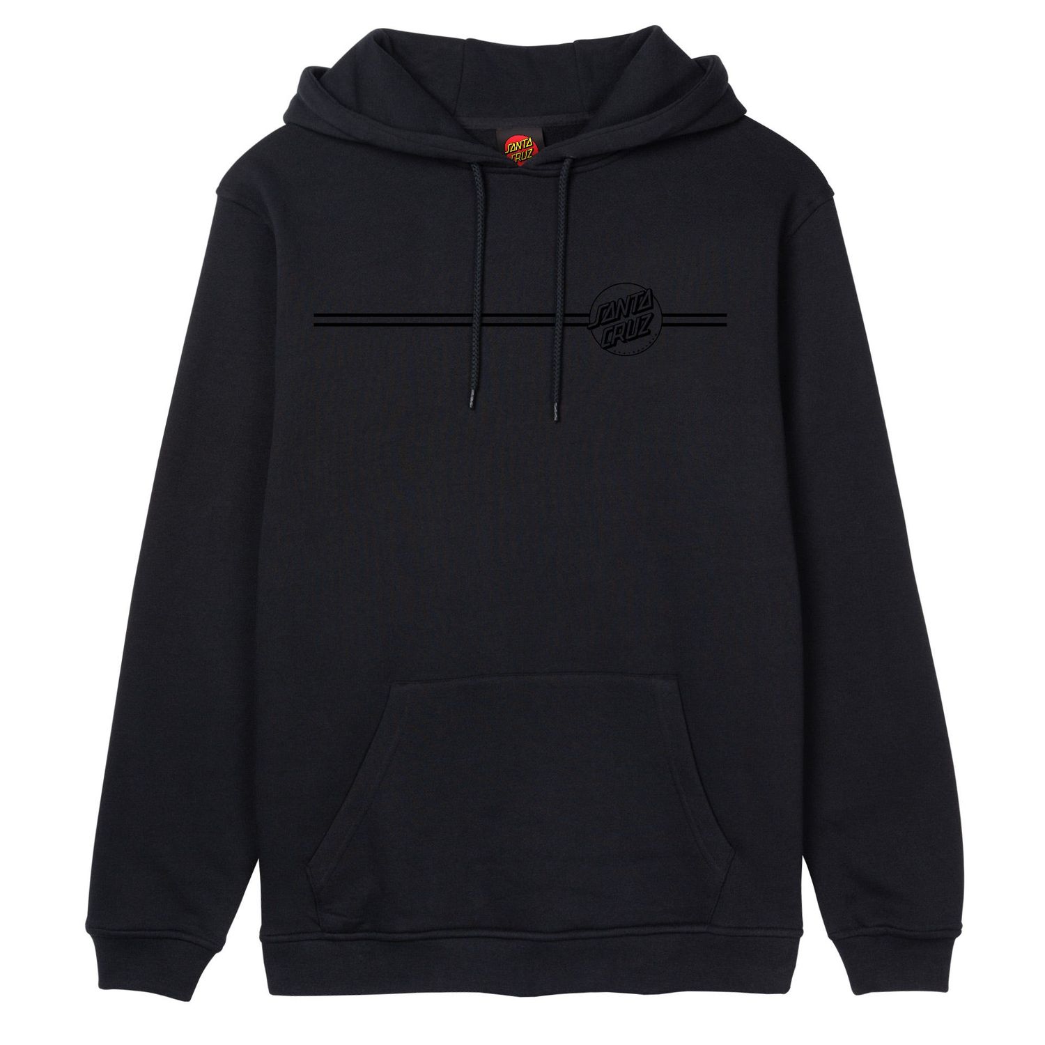 Santa Cruz Tonal Opus Dot Stripe Hoodie Black