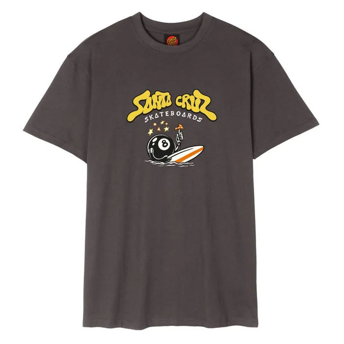 Santa Cruz Winkowski Surf Front T-Shirt Off Black