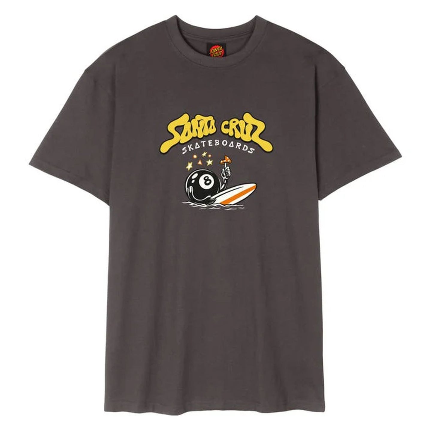 Santa Cruz Winkowski Surf Front T-Shirt Off Black