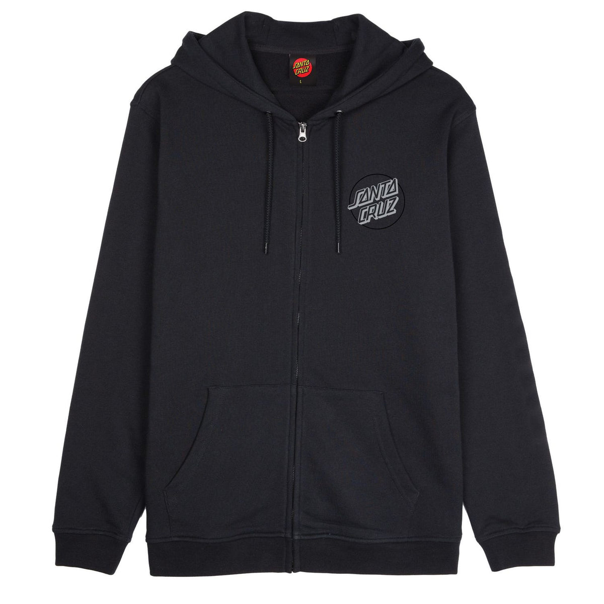 Santa Cruz Wooten Duo Zip Hoodie Black