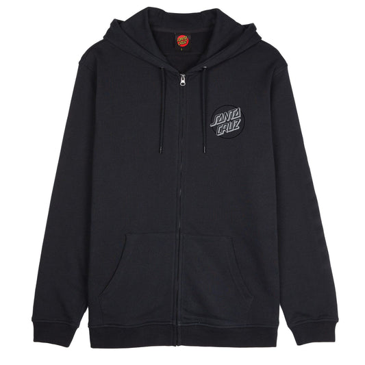 Santa Cruz Wooten Duo Zip Hoodie Black