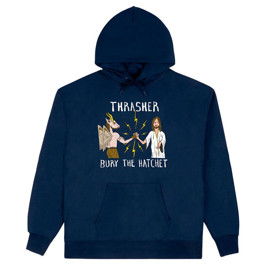 Thrasher X Toy Machine B.T.H. Hoodie Navy