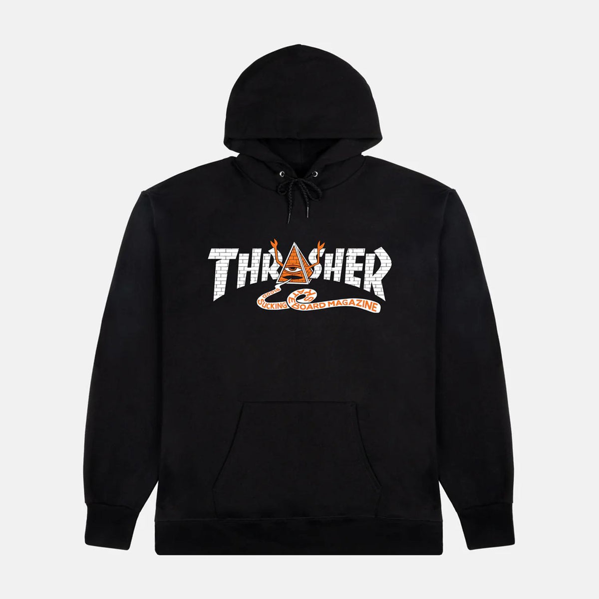 Thrasher X Toy Machine Pyramid Hoodie Black