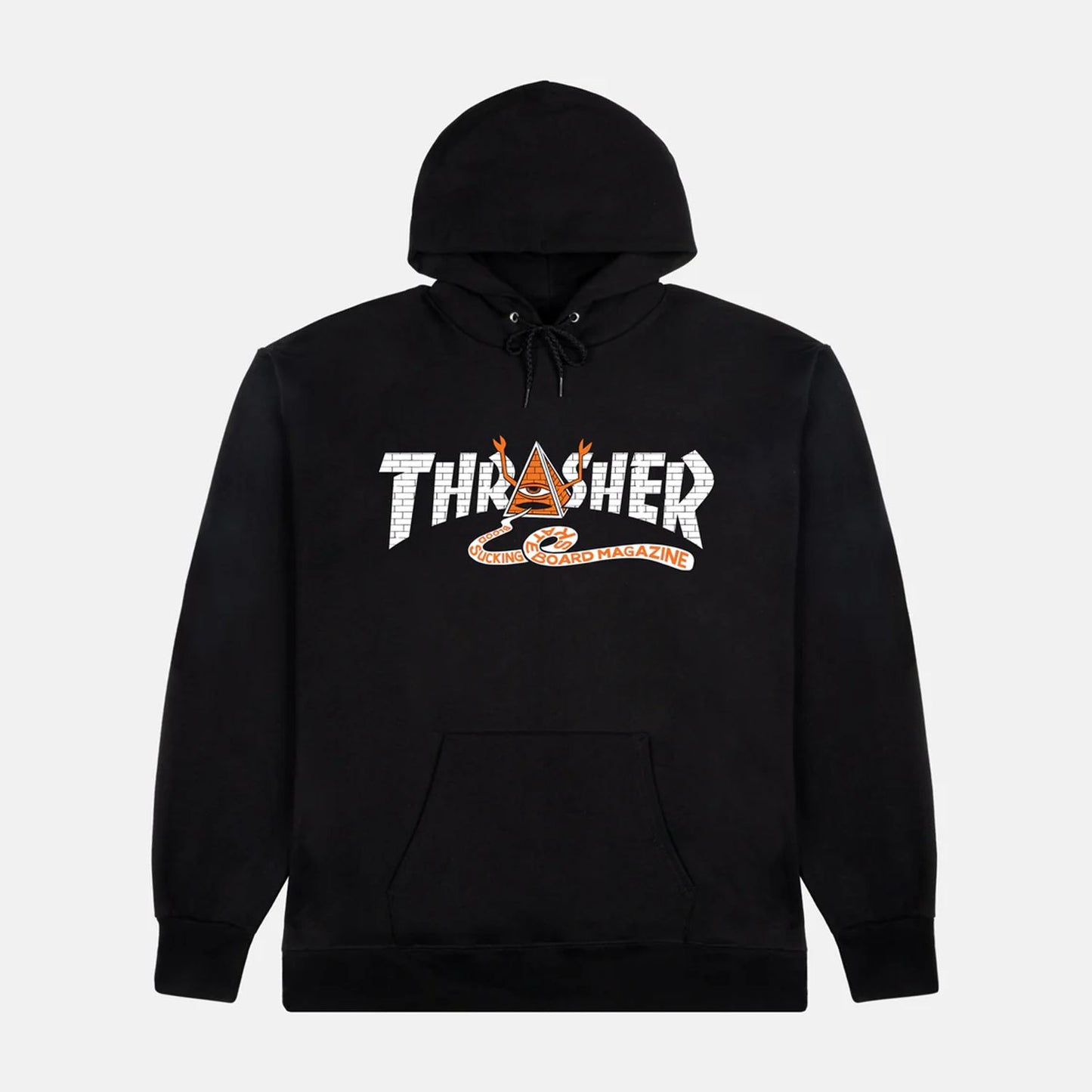 Thrasher X Toy Machine Pyramid Hoodie Black