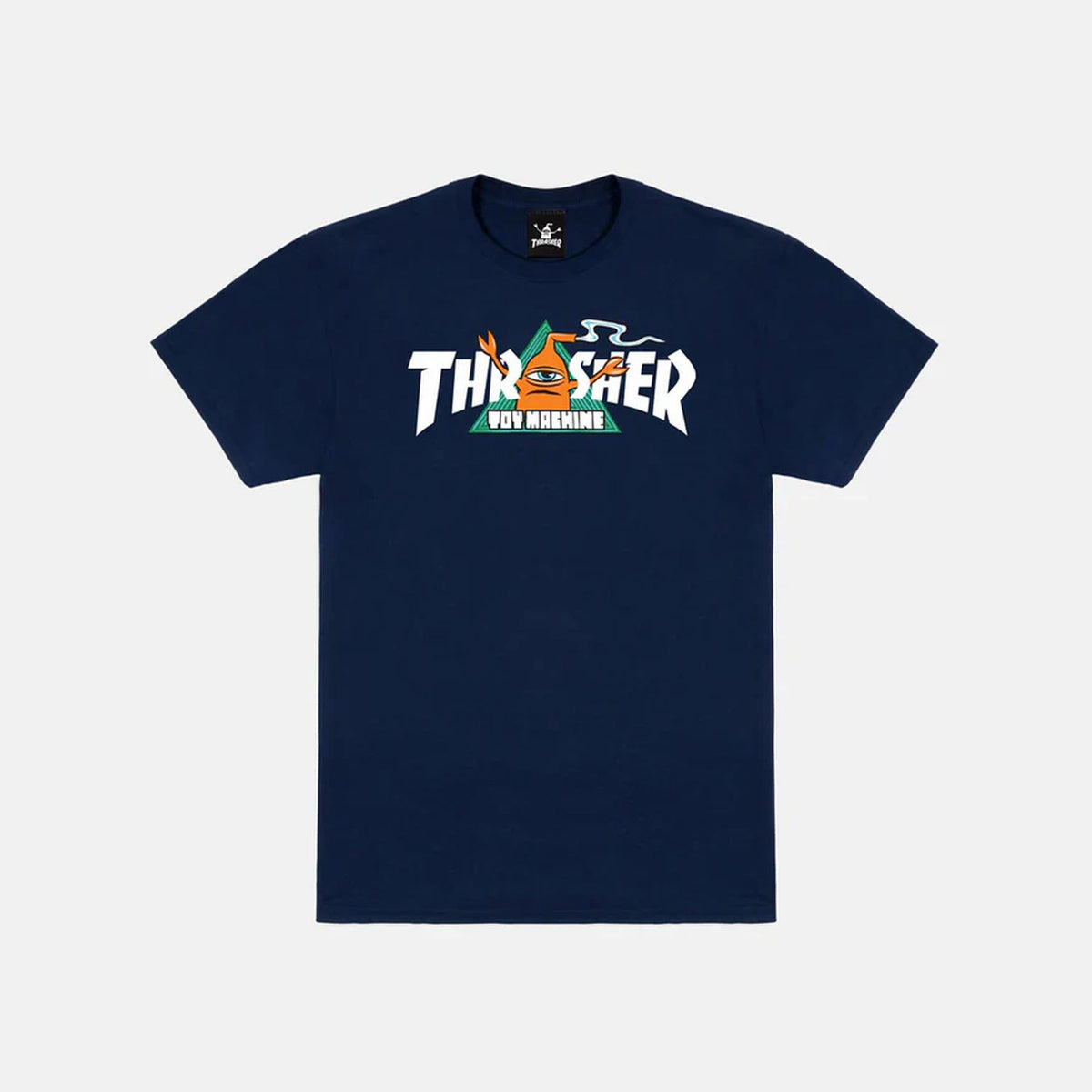 Thrasher X Toy Machine Vortex T-Shirt Navy