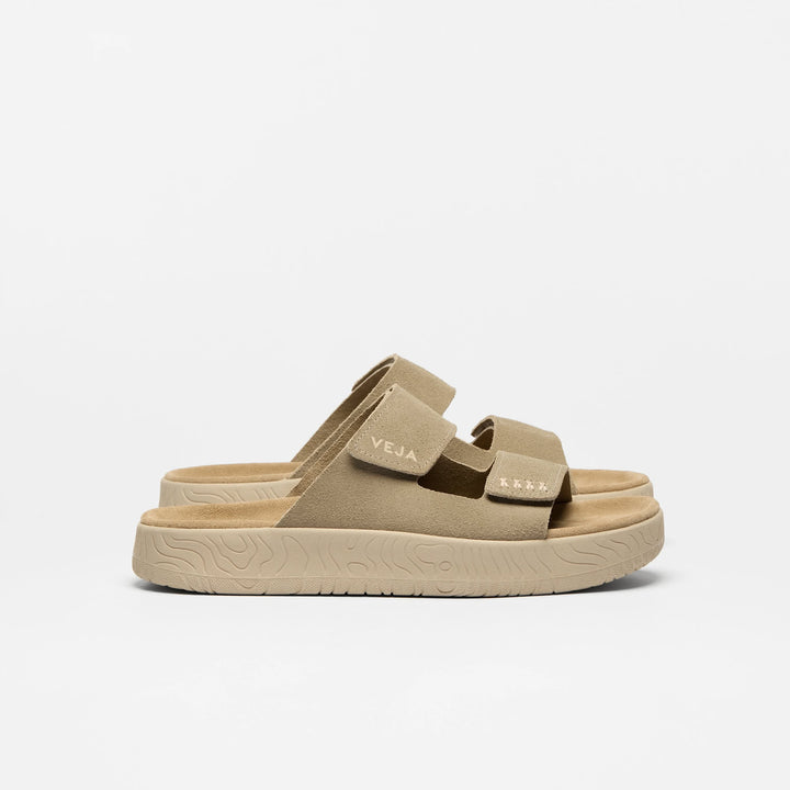 VEJA Etna Suede Sandals Taupe Almond