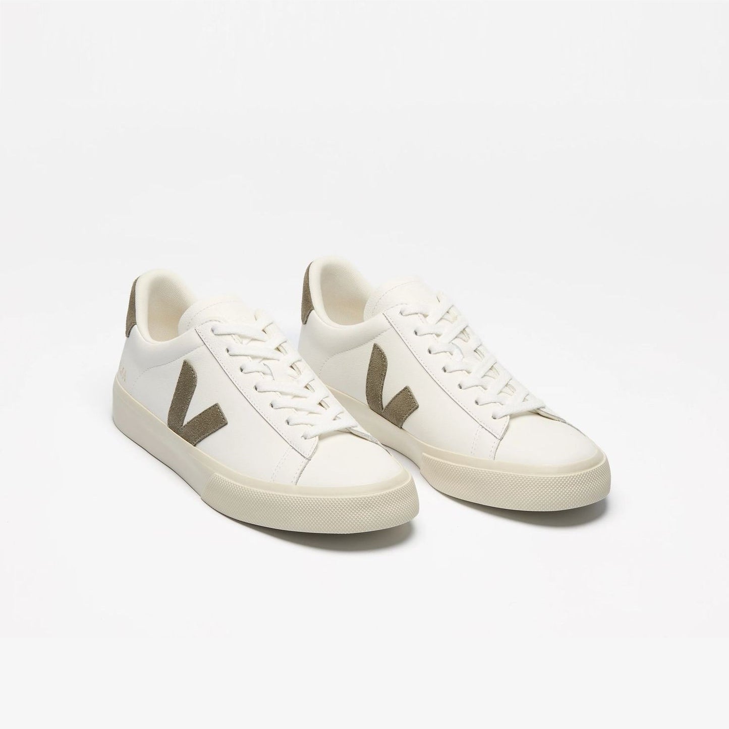 VEJA Campo Leather/Suede Shoes White Khaki