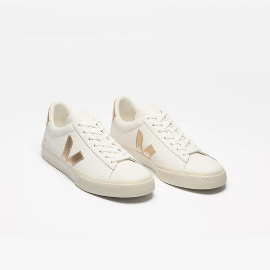 VEJA Campo Leather Shoes White Platine