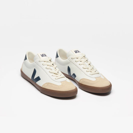 VEJA Volley Leather Shoes White Nautico Bark