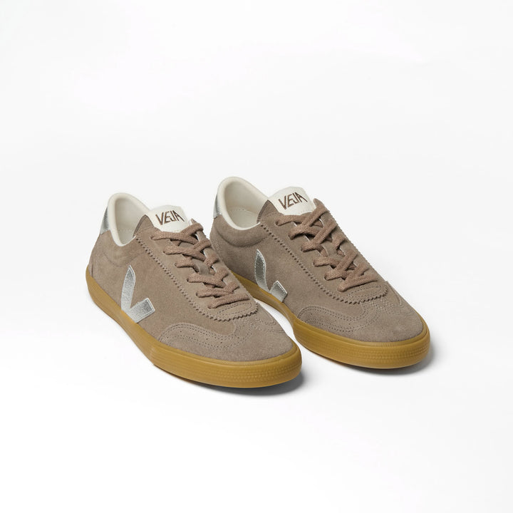 VEJA Volley Suede Shoes Moonrock Silver