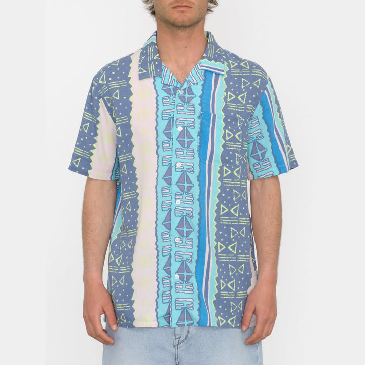 Volcom Bold Moves Shirt Crete Blue