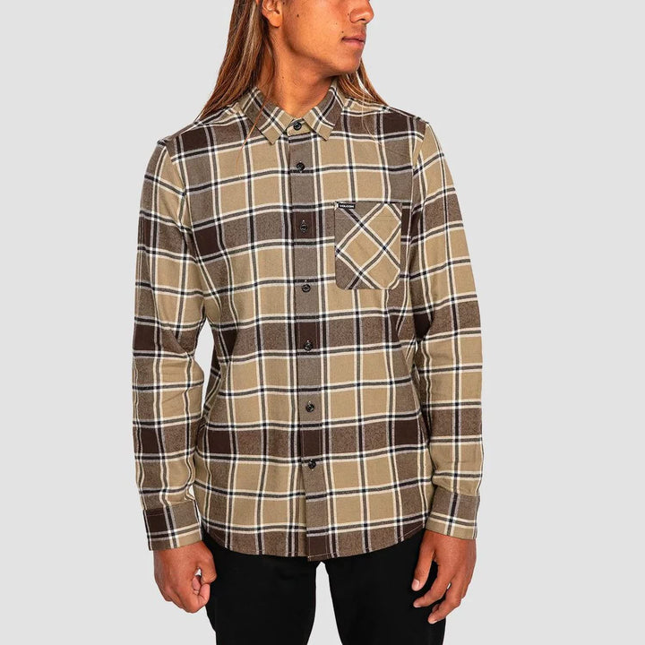 Volcom Caden Plaid Shirt Khaki M