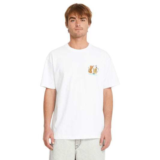 Volcom Curious Cat T-Shirt White